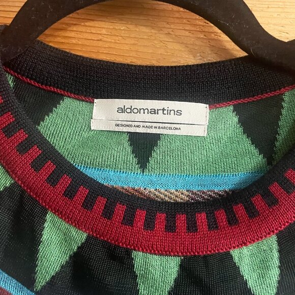 Aldo Martins Multicolor Geometric Long Sleeve Dress - Picture 4 of 11